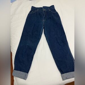 Tres Jolie Vintage 70s Dark Blue Relaxed Jeans